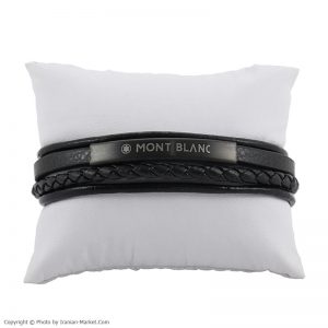 خرید اینترنتی دستبند چرم طبیعی طرح مونت بلنک Montblanc